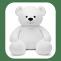 Giant white teddy bear stuffed animal